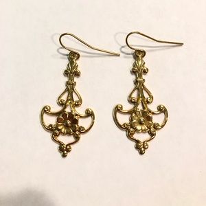 Golden Scroll Earrings